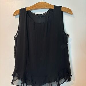 Gucci Sheer Black Silk Top